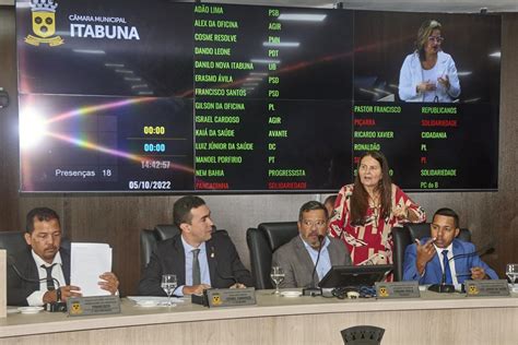 Sess O Ordin Ria De Outubro De C Mara Municipal De Itabuna