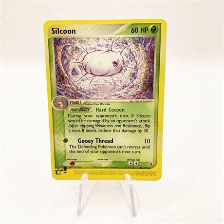 Whole Hog Online Auctions - 2003 Silcoon Pokemon Card