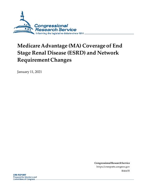 Medicare Advantage MA Coverage Of End Stage Renal Disease ESRD And