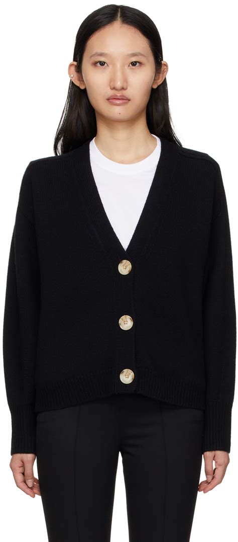 Loulou Studio Cardigan Zanzibar Noir En Laine SSENSE France