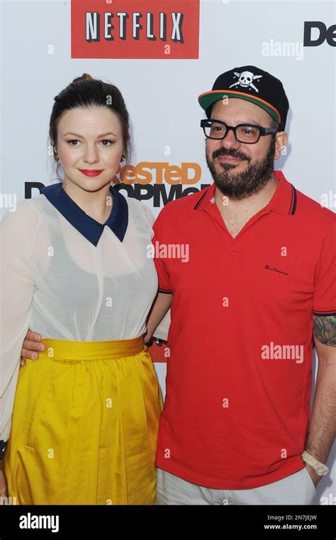 Amber Tamblyn At Left And David Cross Arrives At The Season 4 Premiere