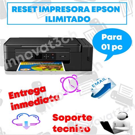 Reset Almohadillas Epson L455 Ilimitado Entrega Inmediata Cuotas