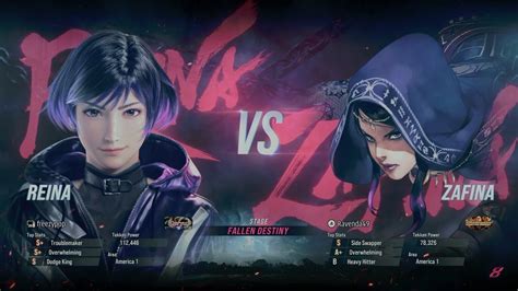 Zafina Vs Reina Tekken Online Quick Matches Youtube