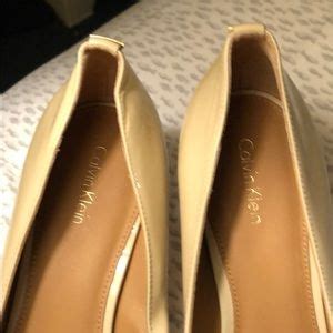 Calvin Klein Shoes Calvin Klein Nude Block Heel Poshmark