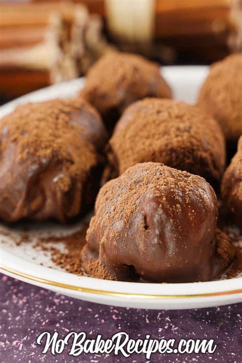 Easy Chocolate Rum Truffles Recipe No Bake Dessert No Bake Dessert