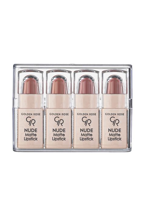 Golden Rose Nude Matte Lipstick 4 Pcs Set Mix Nude Collection 284896 109 99 TL Modamizbir