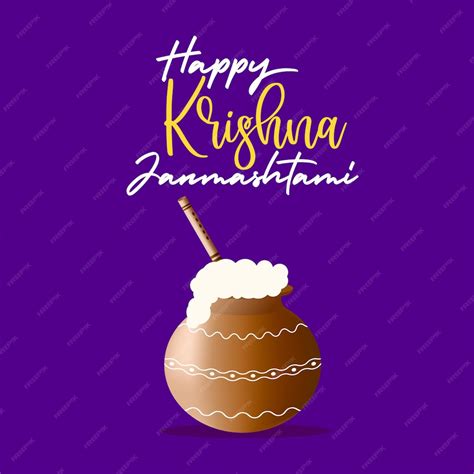 Premium Vector Vector Illustration Of Krishna Janmashtami