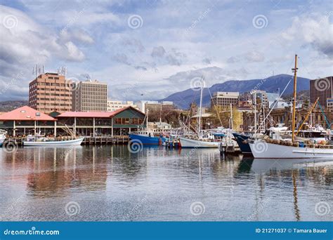 Hobart city, Tasmania stock image. Image of mount, sullivans - 21271037