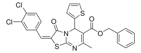 BENZYL 2E 2 3 4 DICHLOROBENZYLIDENE 7 METHYL 3 OXO 5 2 THIENYL 2