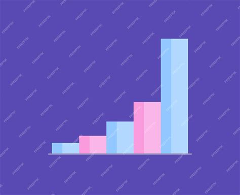 Premium Vector Column Chart And Business Finance Statistic Analyzing Graph Concept Flat Vector