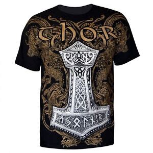 T Shirt Valhalla Skull Wikinger Ragnar Viking Warrior Odin Thor Wiking