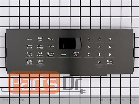 WB27X41350 GE Range Control Board With Overlay Parts Dr