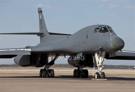 Texas, Dyess Air Force Base - February 19, 2010: B-1B Lancer going through pre-flight checks ...