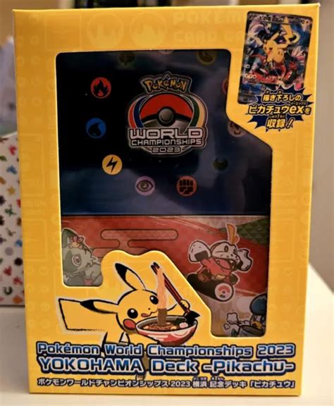 PIKACHU EX 001 030 Promo Pokemon World Championships 2023 Yokohama Box