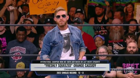 Orange Cassidy Entrance Aew Dynamite May 10th 2023 Youtube