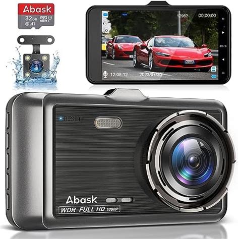 Caméra de Voiture Abask Dashcam 4 Pouces Full HD 1080P Grand Angle 310