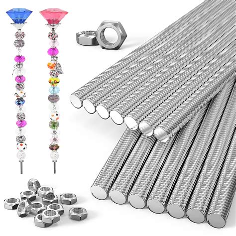 Amazon Pack Threaded Rods Pcs Inch Diy Beaded Garden