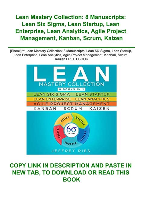 Ebook Lean Mastery Collection Manuscripts Lean Six Sigma Lean