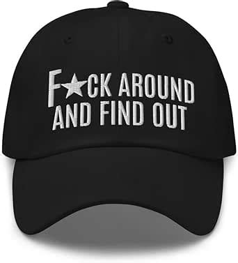 RIVEMUG Fuck Around And Find Out FAFO Dad Hat Relaxed Fit Non Structured Low Crown Curved Bill