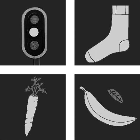 The four stimuli used in this experiment. | Download Scientific Diagram