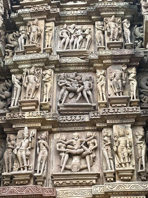 Erotic Carvings On Khajuraho Temples Built Between 885 Ad And 1000 Ad