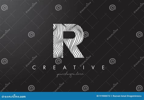 IR I R Letter Logo With Zebra Lines Texture Design Vector