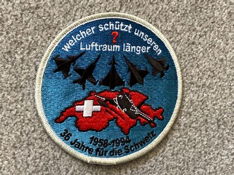 Patch Schweizer Luftwaffe Neues Kampfflugzeug Nkf Kaufen Auf Ricardo