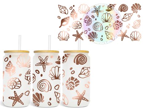 Seashells Uv Dtf Cup Wrap Bella Camila Accessories And More