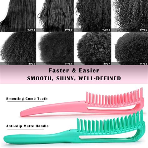 2Pack BESTOOL Detangling Brush for Black Natural Hair - Fast & Easy ...