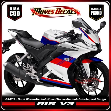 Jual Decal R5 V3 Full Body Decal Stiker Yamaha R15 V3 Full Body