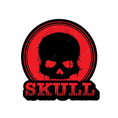 Premium Vector Red Skull Logo