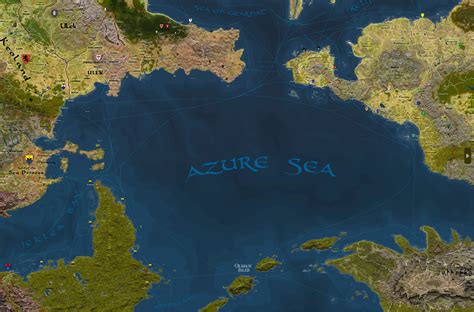 The Azure Sea Geographic Location In Oerth World Anvil