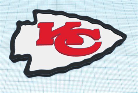 Kansas City Chiefs Logo by pmeineke | Download free STL model ...