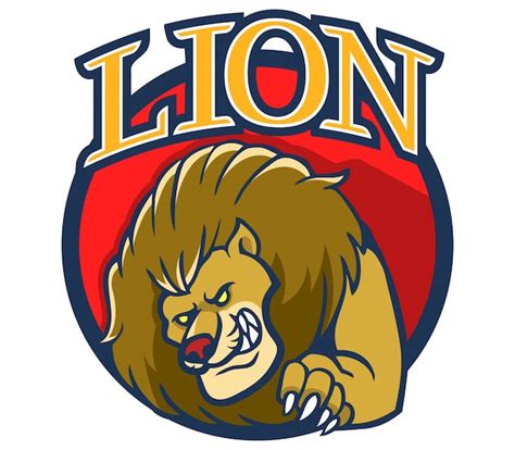 Premium Vector Vector Illustration Of Lion Mascot