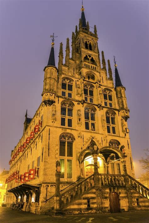 City Hall in Gouda stock photo. Image of netherlands - 115585698