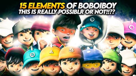 All Elements Of Boboiboy Future Elemental Powers Of Boboiboy