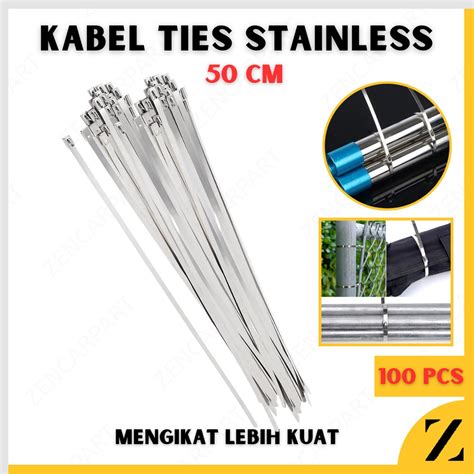 Jual Kabel Cable Ties Tie Tis Ikat Besi Stainless Steel Pengikat