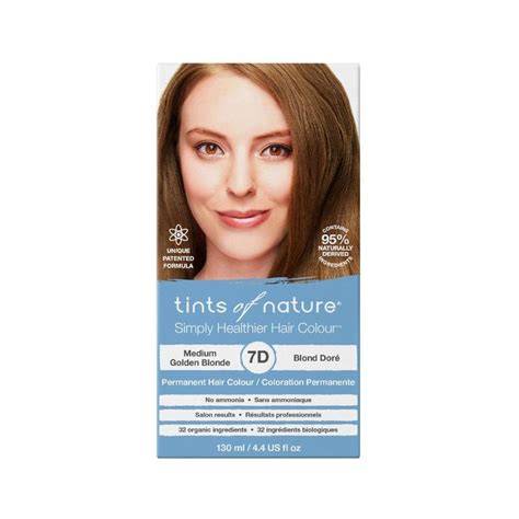 Tints Of Nature Permanent Hair Colour 7D Medium Golden Blonde BIG W