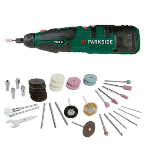 Parkside V Cordless Multi Rotary Tool Set Pfbs C Mah Li Ion