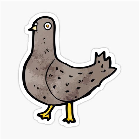 "A confused pigeon" Sticker for Sale by SINANSHOP | Redbubble