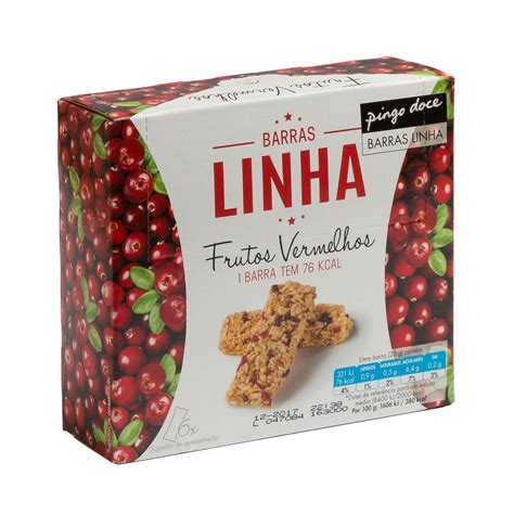 Mercad O Pingo Doce Barras De Cereais Linha De Frutos Vermelhos