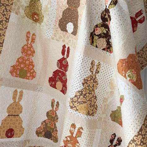 Bunny Rabbit Quilt Pattern Country Bunnies Quilt Pattern PDF the ...