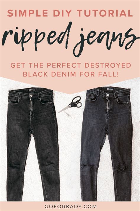 Tutorial The Easy Way To Diy Ripped Skinny Jeans With Just Tools