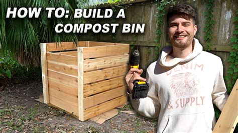 How To Build A Compost Bin Simple Step By Step Diy Tutorial Youtube