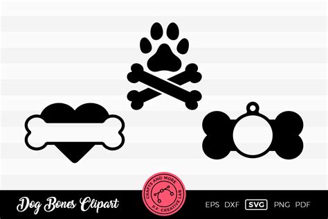 Dog Bone Svg Monogram Designs Illustration Par Dtcreativelab · Creative