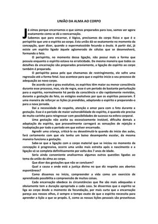 União da Alma ao Corpo PDF