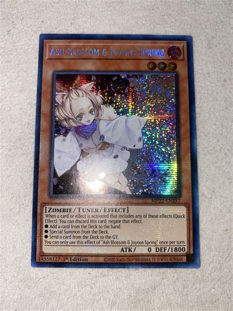 Yugioh Mp En Ash Blossom And Joyous Spring Prismatic Secret Rare