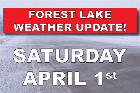 **FOREST LAKE WEATHER UPDATE** « Minnesota Sports Federation