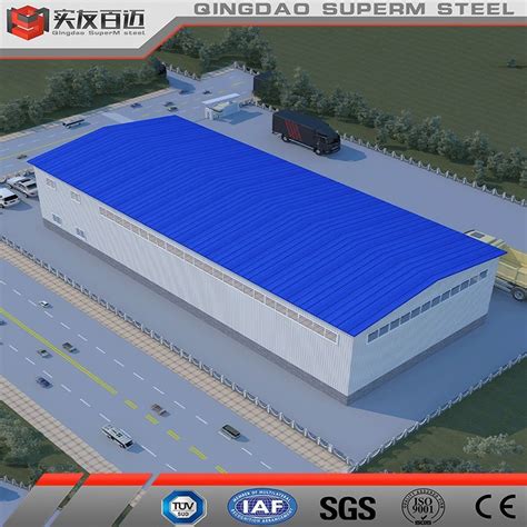 Large Span Warehouse Steel Factory Shed Prefabricated Steel Structure