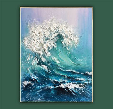 Abstract Ocean Waves Paintingoriginal Sea Abstract Oil - Etsy